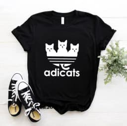 2023 Women's T-shirt New Cat Print Top Women's T-shirt O-neck Short Sleeve Summer Multicolor Female Top T-shirt Streetwear