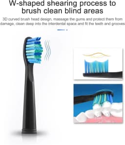 Replacement Electric Toothbrush Heads Compatible With Fairywill FW-507/508/551/515/917/959/2011/D1/D3/D7/D8 Electric Toothbrush