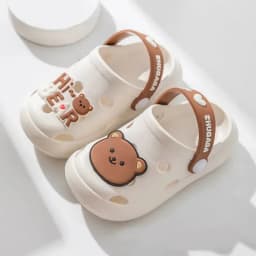 Cartoon Home Slippers Kids Fashion Cute Soft Soled Non-slip Sandals Summer New Design Shoes Baby Unisex PVC Round Head Slippers