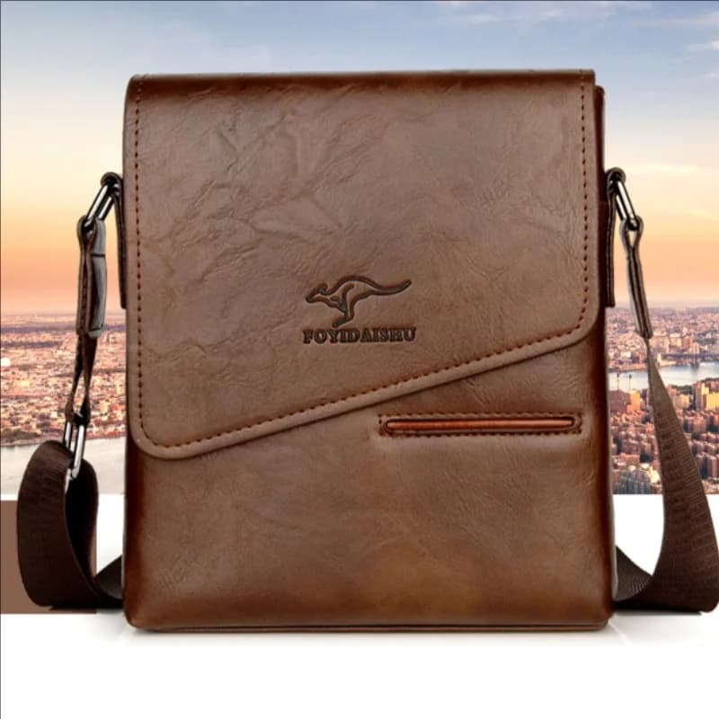 Summer Luxury Brand Kangaroo Messenger Bags Men Leather Casual Crossbody Bag For Men Business Shoulder Bag Male Small Handbag
