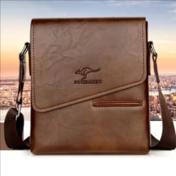 Summer Luxury Brand Kangaroo Messenger Bags Men Leather Casual Crossbody Bag For Men Business Shoulder Bag Male Small Handbag
