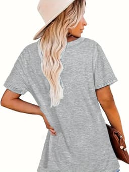 1231Bull & Letter Print Crew Neck T-Shirt, Casual Short Sleeve Top For Spring & Summer, Women's Clothing