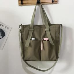 Female Simple Shoppers Bags Fashion Zipper Oxford Shoulder Handbags Waterproof Large Capacity Women's Brand Crossbody Tote Bags