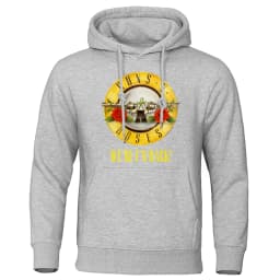 Guns N' Roses We'Re Back Metal Rock Style Hooded Mens Hip Hop Crewneck Hoodies Autumn Oversize Hoodie Harajuku Unisex Clothing