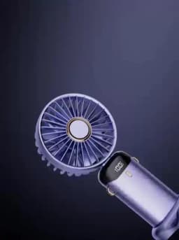 2024 New 1800mAh Portable Fan Rechargeable 90° Foldable Fan Mini Air Conditioner Small Fan Air Cooler with LED Digital Display