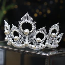 Baroque Crystal Pearl Crown Tiara Rhinestone Prom Diadem Crown For Women Bridal Wedding Hair Accessories Jewelry Crown Tiara