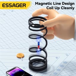 Essager USB C Cable For IPhone 14 13 12 11 pro Max Plus 29W Magnetic Fast Charging Cable Type C To Lighting Date Wire For ipad