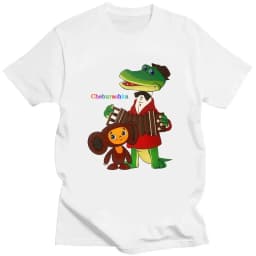 Funny Cartoon Crocodile T Shirt Cool Men's Tshirt O Neck Casual Unisex Streetwear Black White Fashion Tee Camisetas Ropa Hombre