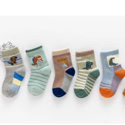 Children's Socks Spring and Autumn Boys' Socks Cartoon Cotton Socks Boys' Baby Pure Cotton Mid Length Socks 1-12 Years Old
