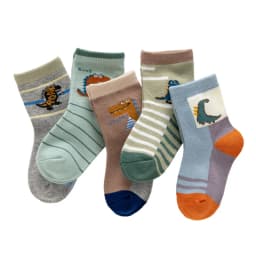 Children's Socks Spring and Autumn Boys' Socks Cartoon Cotton Socks Boys' Baby Pure Cotton Mid Length Socks 1-12 Years Old