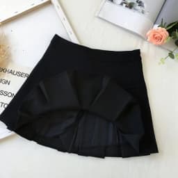 MEXZT Harajuku Pleated Skirt Women Streetwear High Waist Black Mini Skirts Korean Preppy School Uniform All Match A Line Skirt