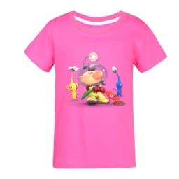 PIKMIN 4 WIKI Tshirt Kids Cartoon JOY SADNESS T-shirt Baby Girls Kawaii Clothes Children Clothing Boys Summer Short Sleeve Tops