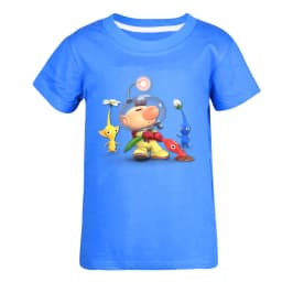 PIKMIN 4 WIKI Tshirt Kids Cartoon JOY SADNESS T-shirt Baby Girls Kawaii Clothes Children Clothing Boys Summer Short Sleeve Tops