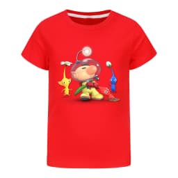PIKMIN 4 WIKI Tshirt Kids Cartoon JOY SADNESS T-shirt Baby Girls Kawaii Clothes Children Clothing Boys Summer Short Sleeve Tops