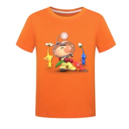 PIKMIN 4 WIKI Tshirt Kids Cartoon JOY SADNESS T-shirt Baby Girls Kawaii Clothes Children Clothing Boys Summer Short Sleeve Tops