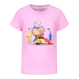 PIKMIN 4 WIKI Tshirt Kids Cartoon JOY SADNESS T-shirt Baby Girls Kawaii Clothes Children Clothing Boys Summer Short Sleeve Tops