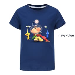 PIKMIN 4 WIKI Tshirt Kids Cartoon JOY SADNESS T-shirt Baby Girls Kawaii Clothes Children Clothing Boys Summer Short Sleeve Tops