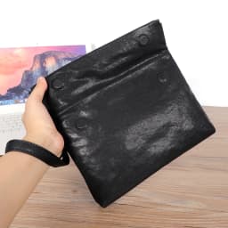 Natural Genuine Leather Men Messenger Bag Shoulder Bag Men Cluth bag Moneybag Purse Cowhide Leather Male Crossbody Bag Fold Flap