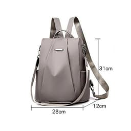 New Women's Multifunction Backpack Casual Nylon Solid Color School Bag For Girls Fashion Detachable Strap Travel Shoulder Bag