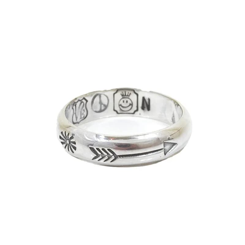 Buyee 925 Sterling Silver Couples Ring Elegant Simple Open Ring Finger for Women Men Unique Fashion Fine Jewelry Circle