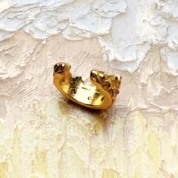 Single Ear Cuff Crown Gold Europe Style Brand New Fine Jewelry Vintage Gift For Women 925 Sterling Silver