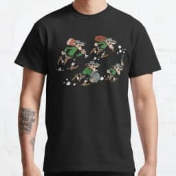 Lucky Luke Cartoon Daltons Tshirt Retro T Shirt Grunge Men Clothing Harajuku Anime Shirt Ropa Hombre Roupas Masculinas Camisetas