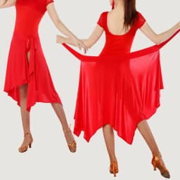 Summer Skirts For Women 2024 Black Purple Red Color Professional Irregular Hem Dancing Skirt Latin Dance Skirt For Female