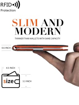 Minimalist Men's Wallet RFID Anti-Theft Brush Double Fold Cross Front Pocket Portable Card Holder 12 Card Multifunctional Wallet