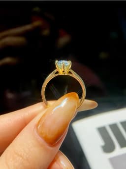 0.5-2ct Real Moissanite Ring Engagement Wedding Diamond Rings for Women 925 Sterling Silver High Quality Luxury Jewelry
