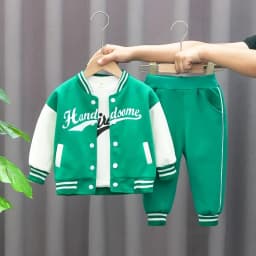 Kids Baseball Clothing Suit Boys Girls Casual Sports Sets 3 Pcs Coat Pants tripartite Spring Autumn Thin Baby Tracksuit Outfits