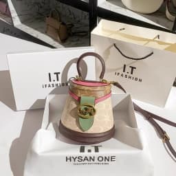 New minimalist and fashionable small handbag, contrasting color women's bag, high-end carriage crossbody bag, portable box bag