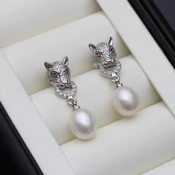 Real Natural Freshwater Pearl Earrings Woman,Hanging 925 Sterling Silver Pearl Drop Earring Jewelry Wife Mother Gift White Black