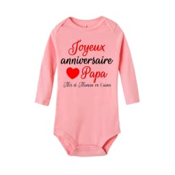Happy Birthday To You Dad Mom We Love You Baby Bodysuit Pattern Print Jumpsuit Long Sleeve Romper Holiday Party Baby Clothes