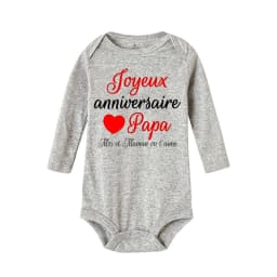 Happy Birthday To You Dad Mom We Love You Baby Bodysuit Pattern Print Jumpsuit Long Sleeve Romper Holiday Party Baby Clothes