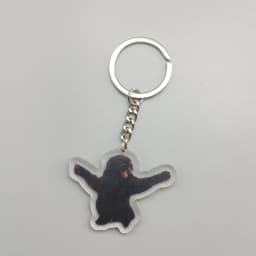 Key Chain Mobile Phone Charm Car Pendant Cute Cat Vomit Meme Dog With Red Mask Meme Black Cat Screaming Meme Cat In War Meme