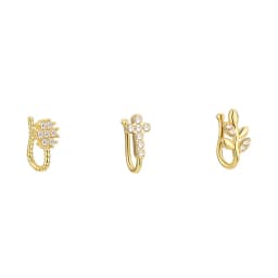 3/6pcs 16G 316L Stainless Steel Bat Fake Septum Ring,Non-Pierced Fake Nose Rings Clip On Nose Hoop Faux Septum Piercing Jewelry