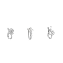 3/6pcs 16G 316L Stainless Steel Bat Fake Septum Ring,Non-Pierced Fake Nose Rings Clip On Nose Hoop Faux Septum Piercing Jewelry