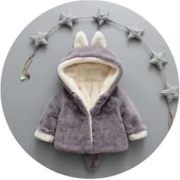 Cute Cat Ears Plush Baby Jacket Christmas Princess Girls Coat Autumn Winter Warm Hooded Children Outerwear Toddler Girl Clothes