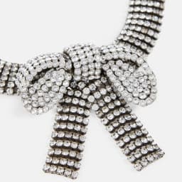 Fashion Rhinestone Exaggerate Bow Choker Necklace Wedding Jewelry Multilayer Chunky Crystal Collar Chain Choker Free Shipping