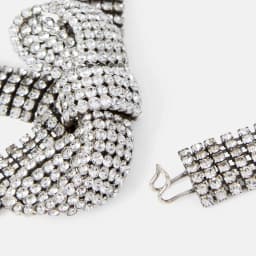 Fashion Rhinestone Exaggerate Bow Choker Necklace Wedding Jewelry Multilayer Chunky Crystal Collar Chain Choker Free Shipping