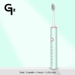 New 2024 N100 Sonic Electric Toothbrush Adult Timer Brush 6 Mode USB Charger Rechargeable Tooth Brushes Replacement Heads Set