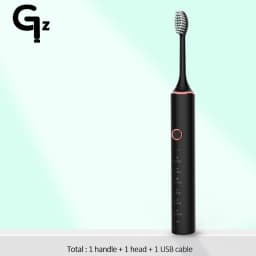 New 2024 N100 Sonic Electric Toothbrush Adult Timer Brush 6 Mode USB Charger Rechargeable Tooth Brushes Replacement Heads Set