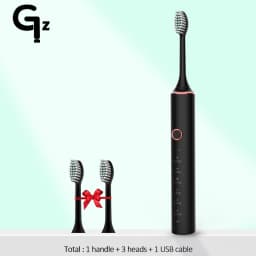 New 2024 N100 Sonic Electric Toothbrush Adult Timer Brush 6 Mode USB Charger Rechargeable Tooth Brushes Replacement Heads Set