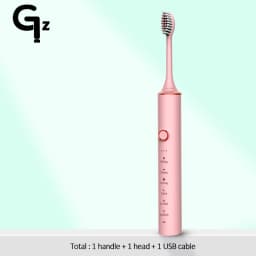 New 2024 N100 Sonic Electric Toothbrush Adult Timer Brush 6 Mode USB Charger Rechargeable Tooth Brushes Replacement Heads Set