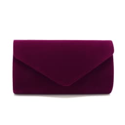 Red Color Women Evening Bags Cover Envelope Design Party Wedding Girl Handbags With Chan Shoulder Clutch Velvet Fashion Purse