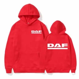 DAF Print Hoodie Men and Women Sport Long Sleeves Sweatshirts Winter Fleece Jogging Top Loose Clothing Fashion Pullover