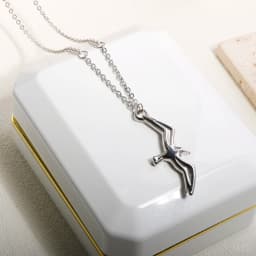 Trendy Stainless Steel T S Seagull Pendant Necklace Bird Charm Chain Necklace for Women Men Couple Jewelry
