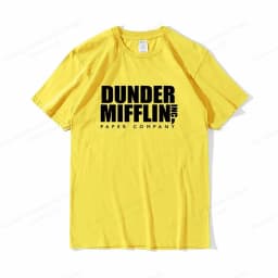 DUNDER MIFFLIN T Shirt Men Fashion T-shirts Cotton Tshirt Office Tops Tees Women Tshirt Boy Tees Summer Camisetas Letter Clothes