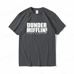 DUNDER MIFFLIN T Shirt Men Fashion T-shirts Cotton Tshirt Office Tops Tees Women Tshirt Boy Tees Summer Camisetas Letter Clothes