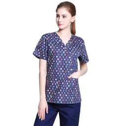 High Quality Women's Clinical Uniforms, Printed Tops, Beauty Salon Workwear, Women's Surgical Clothing